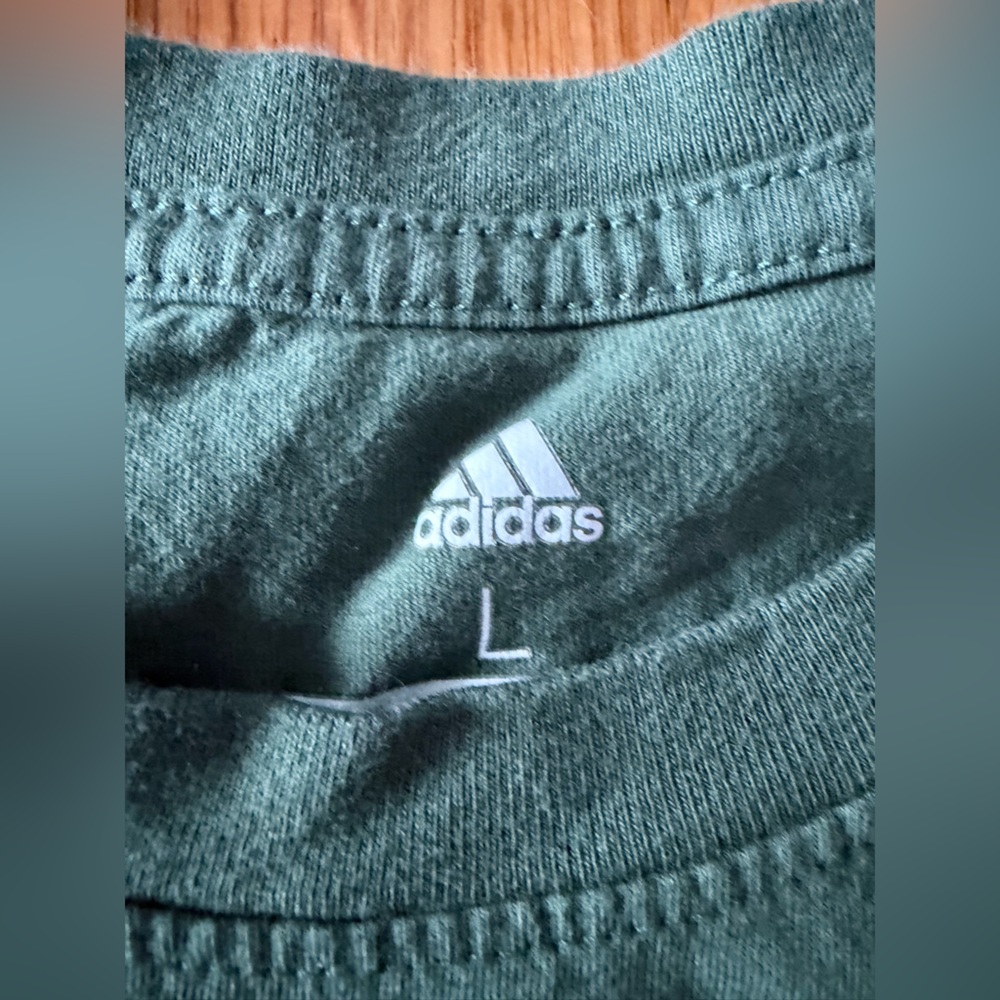 Adidas Green Cotton T-Shirt - Picture 3 of 3